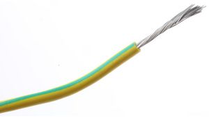 Stranded Wire Silicone 1mm² Copper Green / Yellow 25m